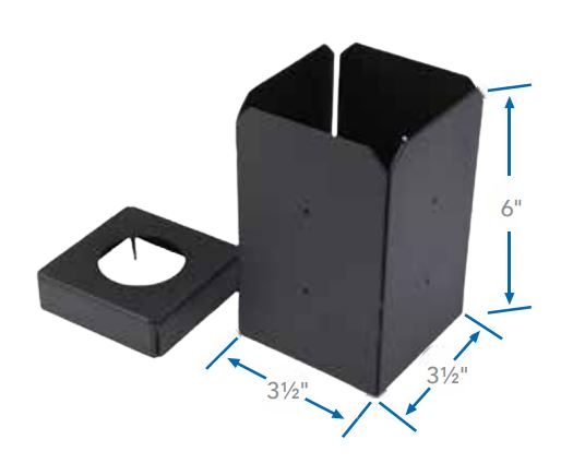 Fortress EVOLUTION™ Steel Framing — 3.5" Post-to-Pier Bracket