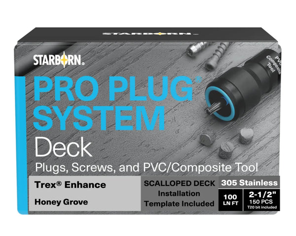 Trex Enhance bouchons et vis 150