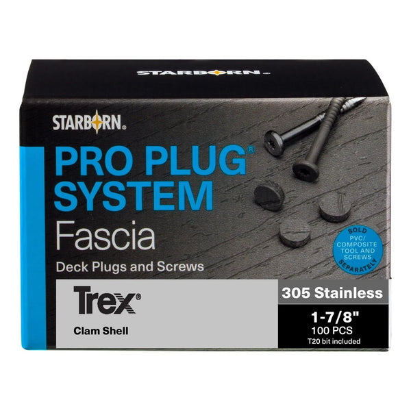 Trex Enhance Pro Plug bouchons et Vis fascia - Starborn